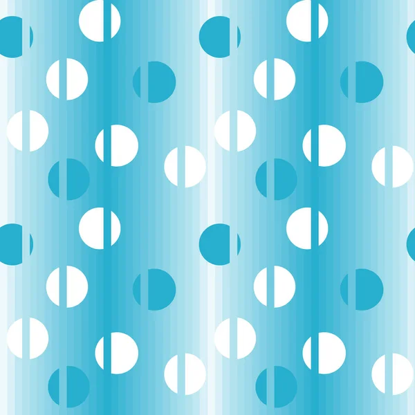 Blauwe achtergrond met verticale strepen en cirkels — Stockvector