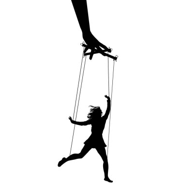 El kuklacısı bir kadını manipüle ediyor