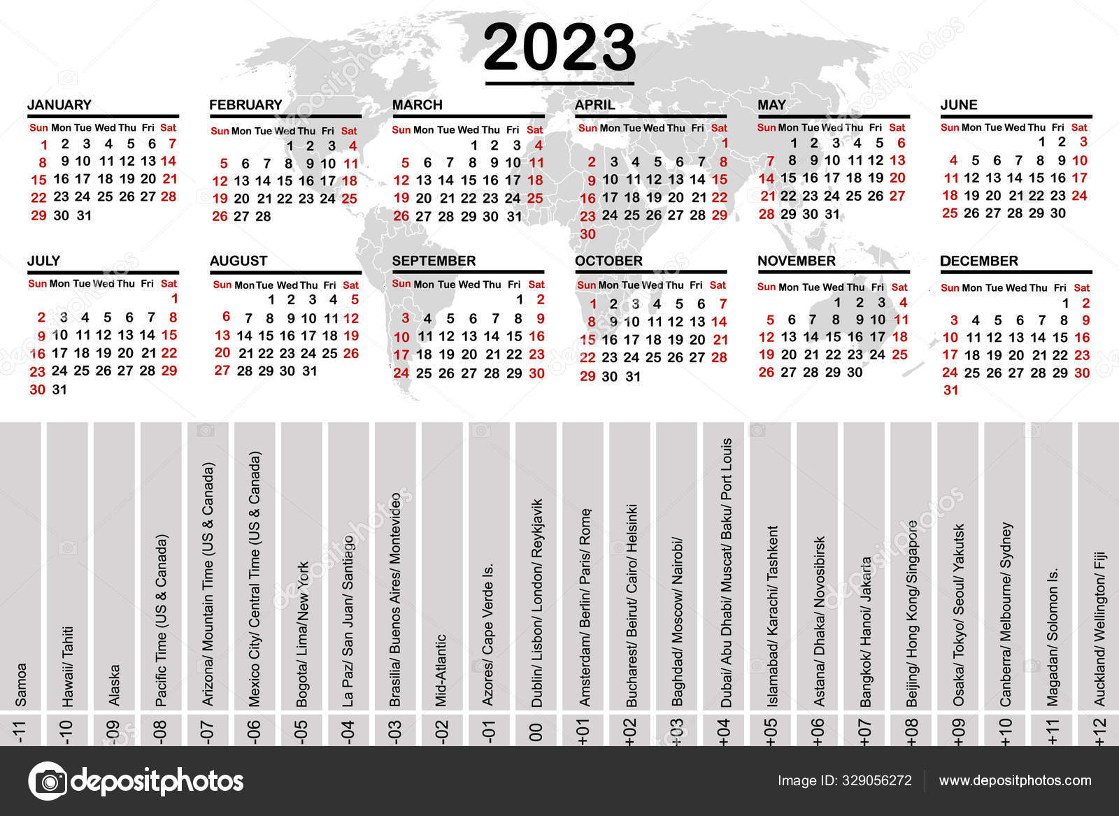 2023 Calendar, Royalty-Free 2023 Calendar Vector Images & Drawings | Depositphotos®