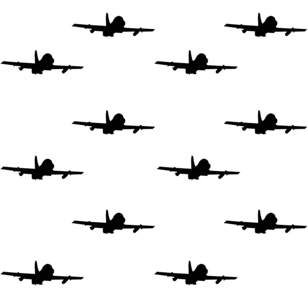 Military fighter jet seamless pattern — 스톡 벡터