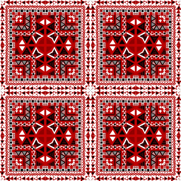 Motifs ethniques motif géométrique sans couture dans le style africain — Image vectorielle