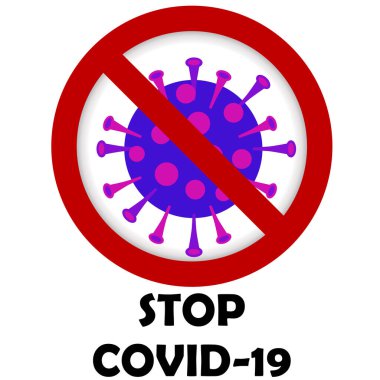 STOP Coronavirus (Covid-19) işareti