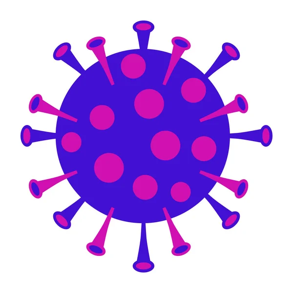 Coronavirus Covid Izolált Fehér Alapon — Stock Vector
