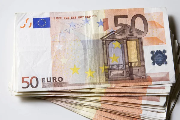 50 Euro banknot Close-Up.