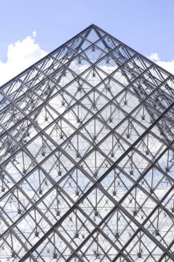 Louvre Musée du Louvre ve piramit. Paris. Fransa.