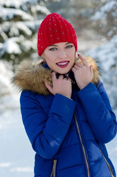 아름 다운 겨울 소녀 — 스톡 사진
