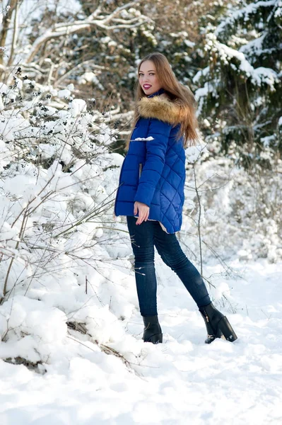 Menina de inverno bonita — Fotografia de Stock