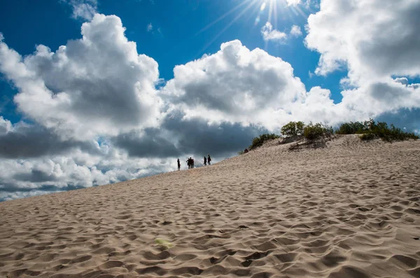 Kum tepelerini güneşli bir günde