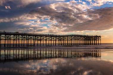 Pasifik Sahil günbatımı