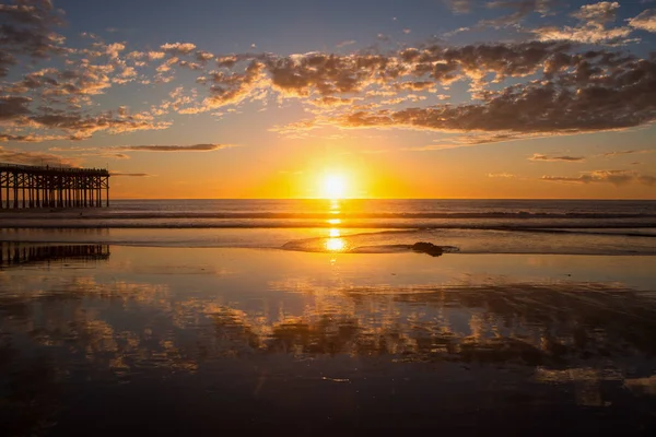 Pacific beach sunset — Stockfoto