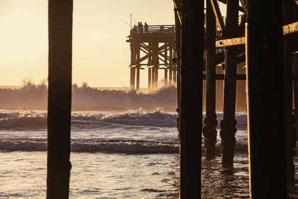 Sotto Crystal Pier San Diego — Foto Stock