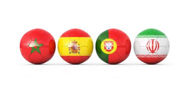 Futbol Kupası 2018 3d render illüstrasyon