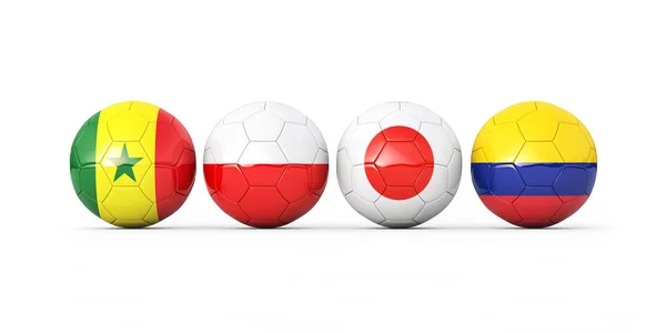 Copa Fútbol 2018 Render Ilustración — Foto de Stock