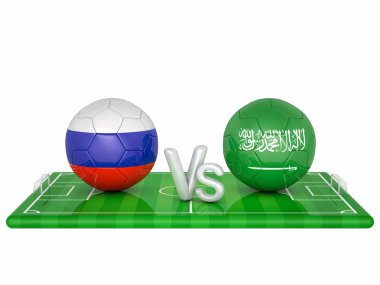 Futbol 3d render illüstrasyon