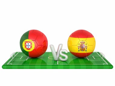 Futbol 3d render illüstrasyon