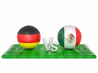 Futbol 3d render illüstrasyon