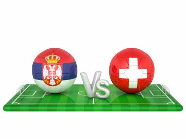 Futbol 3d render illüstrasyon