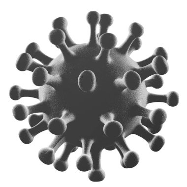 COVID-19 SARS, Coronavirus, SARS-CoV virüsü 2019-nCoV - 3D görüntüleme