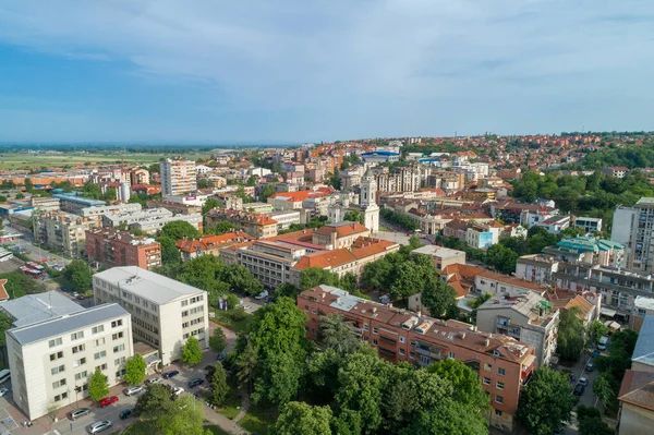 Smederevo Drohnenaufnahme Der Stadt Serbien Verwaltungszentrum Des Donau Kreises — Stockfoto