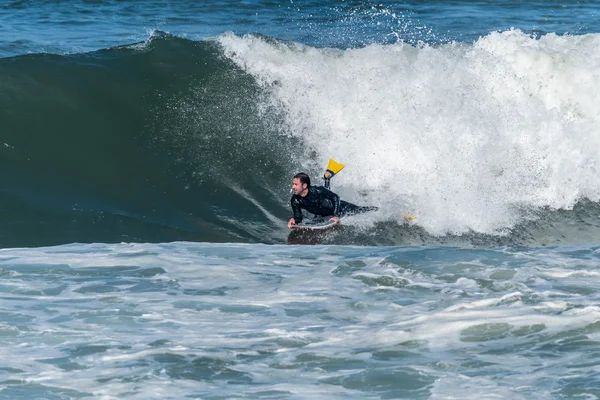 Bodyboarder en acción —  Fotos de Stock