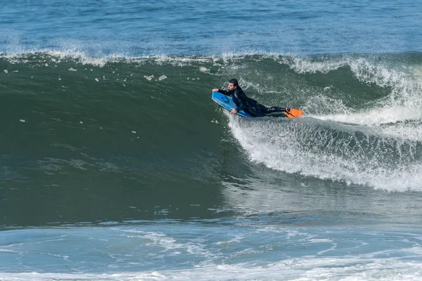 Bodyboarder in action — Stock Photo, Image