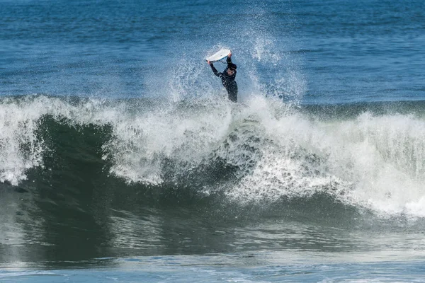 Bodyboarder em ação — Fotografia de Stock