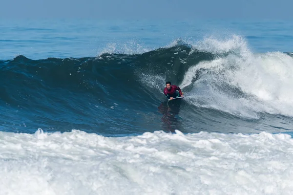 Bodyboarder in action — Stock Photo, Image