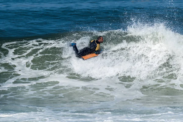 Bodyboarder w akcji — Zdjęcie stockowe