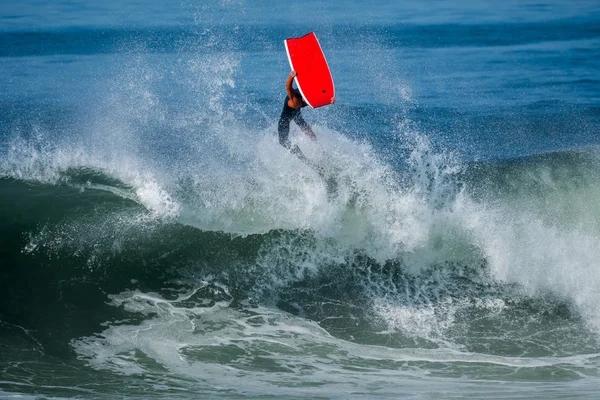 Bodyboarder em ação — Fotografia de Stock