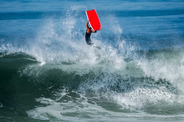 Bodyboarder em ação — Fotografia de Stock