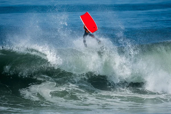 Bodyboarder em ação — Fotografia de Stock