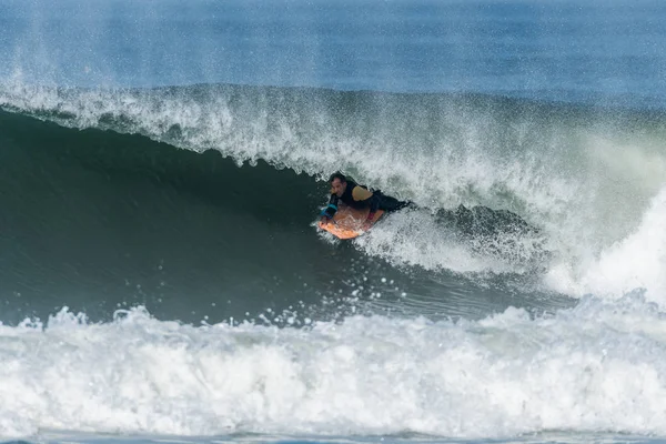 Bodyboarder em ação — Fotografia de Stock