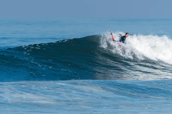 Bodyboarder w akcji — Zdjęcie stockowe