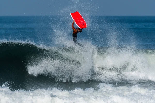 Bodyboarder em ação — Fotografia de Stock