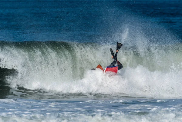 Bodyboarder en acción — Foto de Stock