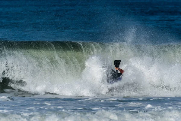 Bodyboarder in azione — Foto Stock