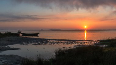 Geleneksel balıkçı tekneleri Ria de Aveiro 