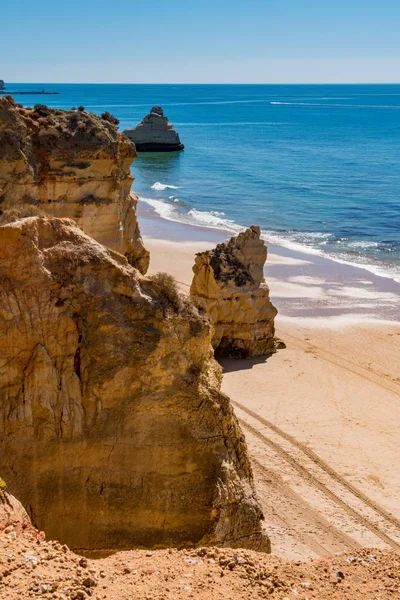Praia da Rocha i Portimao, Algarve - Stock-foto