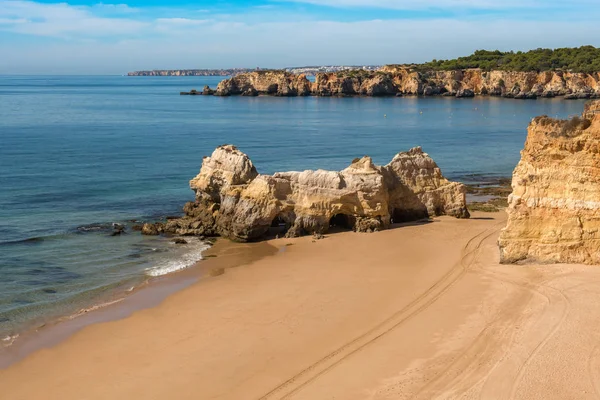Praia da rocha v portimao, algarve — Stock fotografie