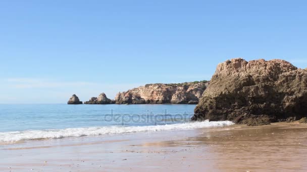 Του Vau beach στο Portimao της Πορτογαλίας — Αρχείο Βίντεο