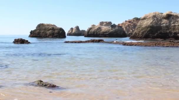 Praia de Vau em Portimao, Portugal — Vídeo de Stock