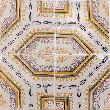 geleneksel Portekiz sırlı çini