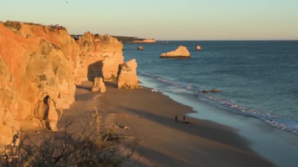 Praia da Rocha i Portimao, Portugal — Stockvideo