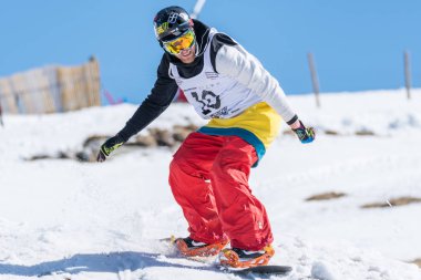 Michael Cruz Snowboard Ulusal Şampiyonası sırasında