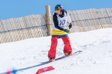 Michael Cruz Snowboard Ulusal Şampiyonası sırasında