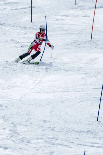 Ricardo Brancal durante i campionati nazionali di sci — Foto Stock