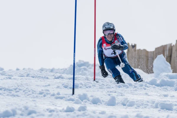 Mario Carvalho során a Ski országos bajnokság — Stock Fotó