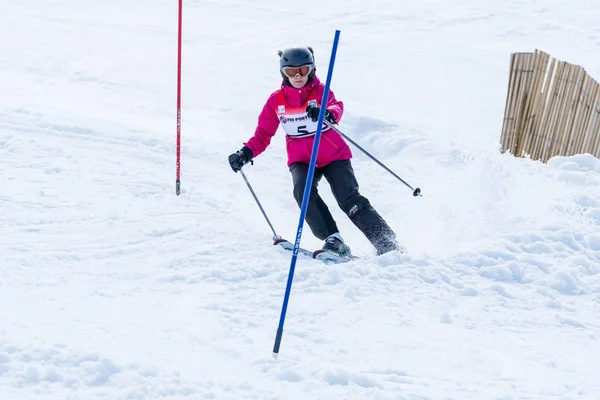 스키 국가 선수권 대회 기간 동안 이며 Clasing — 스톡 사진