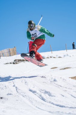 Tiago Sousa Snowboard Ulusal Şampiyonası sırasında