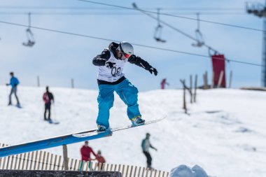 Filipe Silva Snowboard Ulusal Şampiyonası sırasında